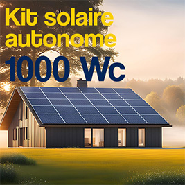 Kit solaire autonome 1000Wc